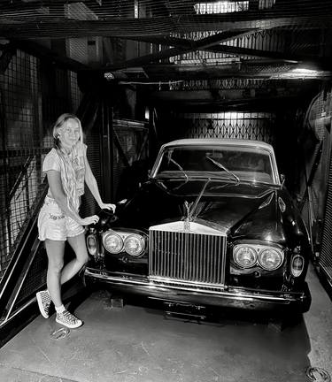 PRINT - Miss sixty, fine art photo, black white, retro car thumb