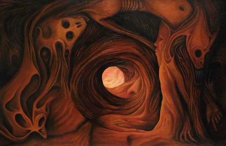 Diaries of nightmares. Light at the end of the tunnel Painting by Artur ...