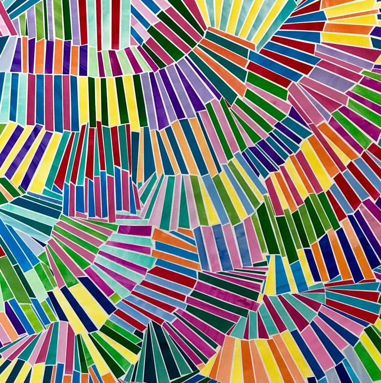 Original Abstract Expressionism Abstract Collage by Aiisha Farris Art Llc