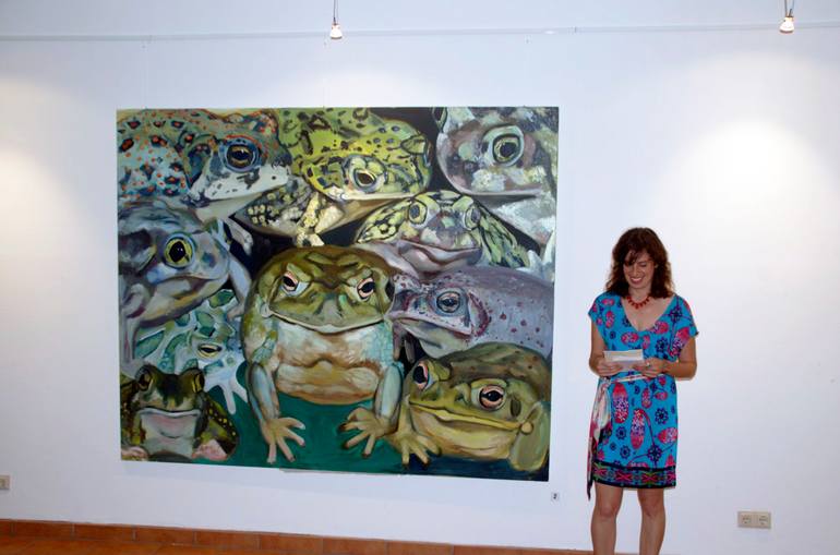 Original Conceptual Nature Painting by Lisa Goldfarb
