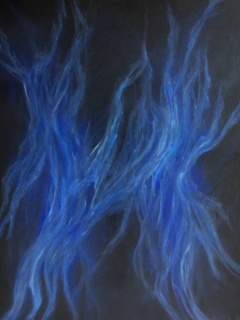 Blue Smoke Painting by Amanda Allen Saatchi Art