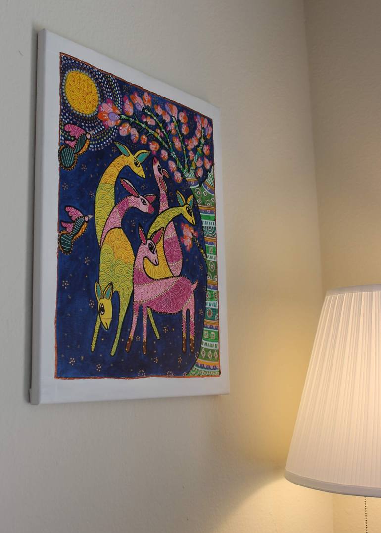 Original Folk Nature Painting by Nidhi Jha