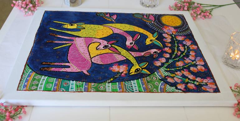 Original Folk Nature Painting by Nidhi Jha