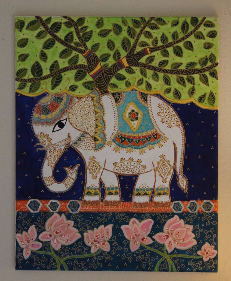 Original Folk Nature Painting by Nidhi Jha