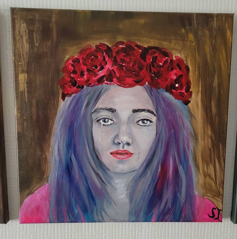 Original Portrait Painting by Julia Sowa