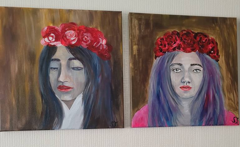 Original Portrait Painting by Julia Sowa