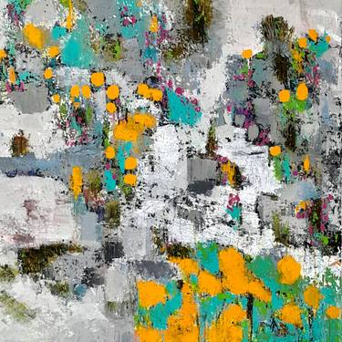 Original Abstract Mixed Media by Mythili Iyengar