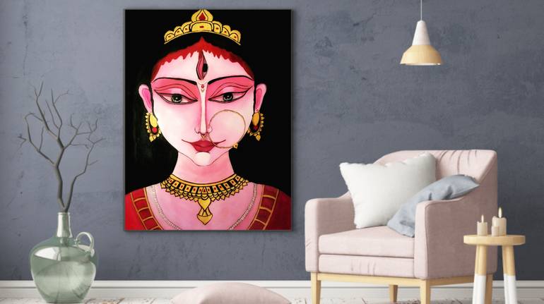 Original Figurative Religion Painting by Sudeshna Sarkar