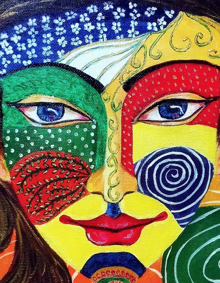 Original Expressionism Abstract Painting by Sudeshna Sarkar