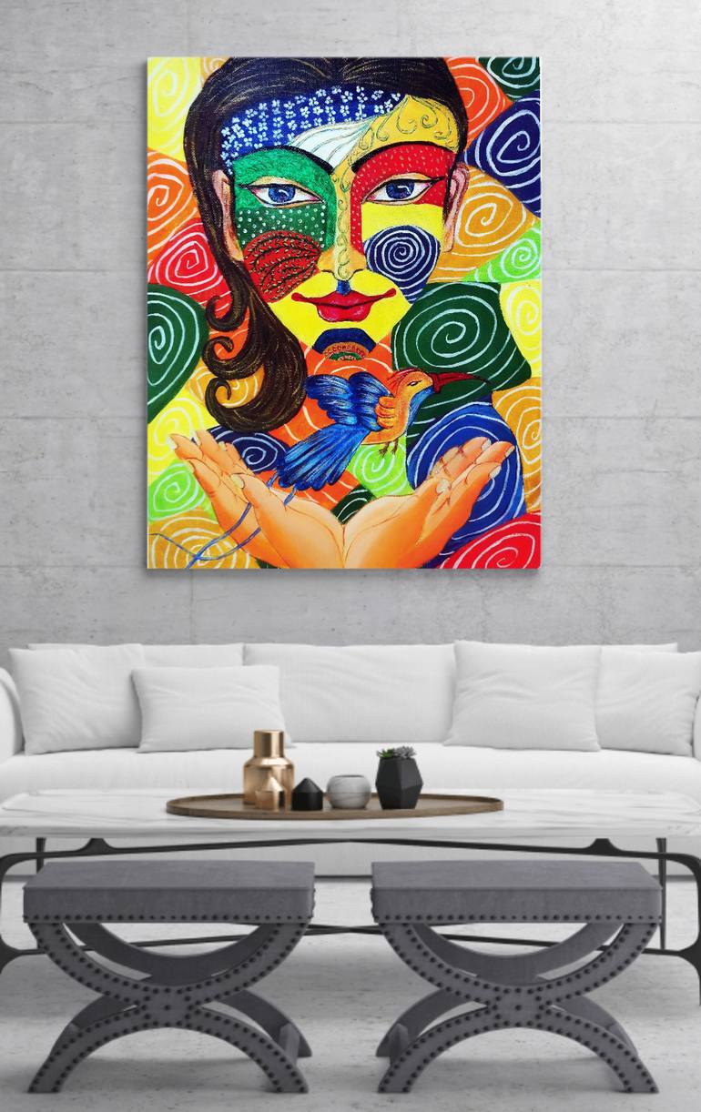 Original Expressionism Abstract Painting by Sudeshna Sarkar