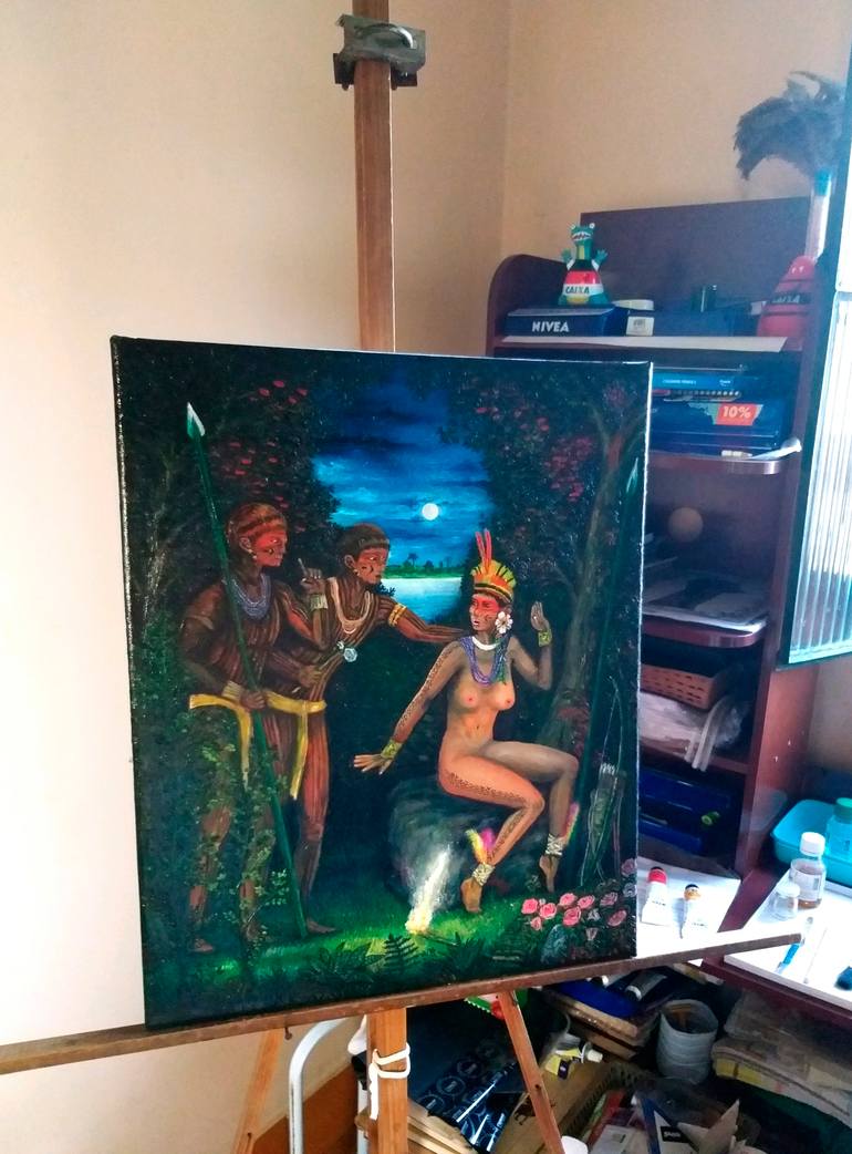 Original Figurative Other Painting by Aldo Camargo