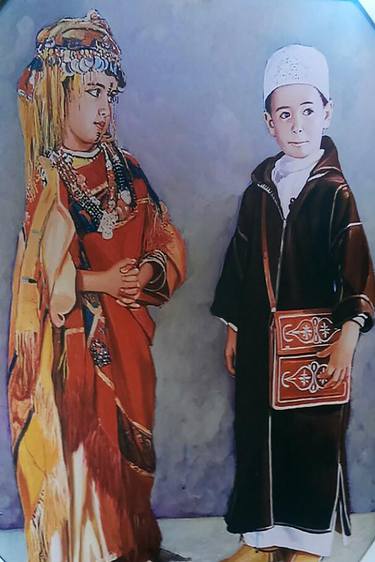 Print of Realism Children Printmaking by mouhcin hamrawi