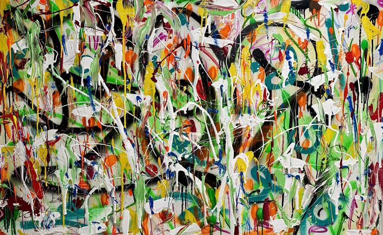 Original Pop Art Abstract Painting by Jakob Gold