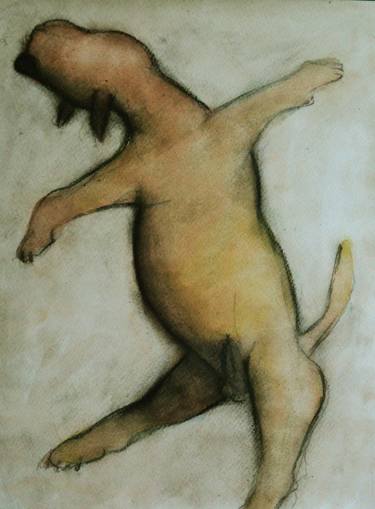 Print of Figurative Dogs Drawings by Johannes Van Uden