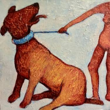 Original Dogs Paintings by Johannes Van Uden