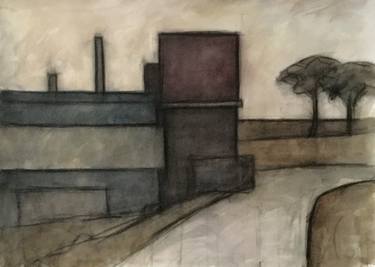 Original Figurative Landscape Drawings by Johannes Van Uden