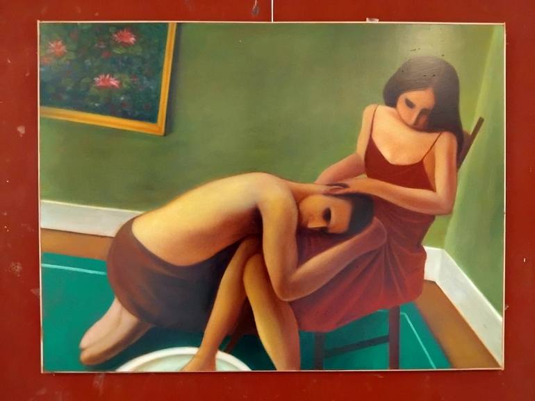 Original Figurative Classical Mythology Painting by Paolo Perfranceschi