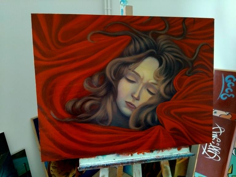 Original Figurative Cinema Painting by Paolo Perfranceschi