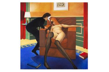 Original Figurative Cinema Paintings by Paolo Perfranceschi