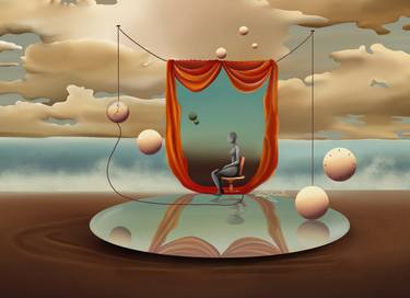 Original Surrealism Abstract Digital by Lara J Trad