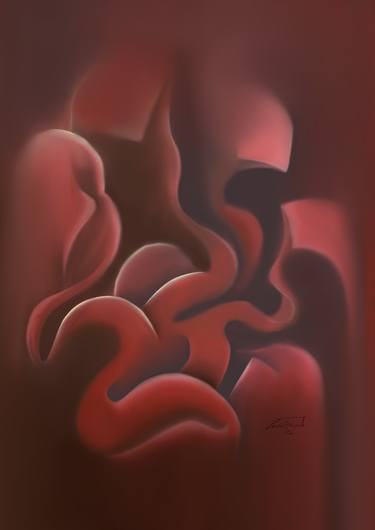 Original Figurative Abstract Digital by Lara J Trad