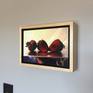 Artwork displayed in 2.5" Soho Style Maple framing
