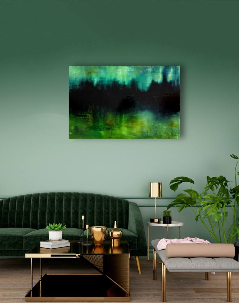 Original Impressionism Abstract Painting by Julia Swaby