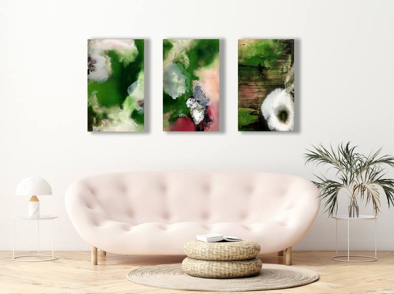 Original Fine Art Abstract Painting by Julia Swaby