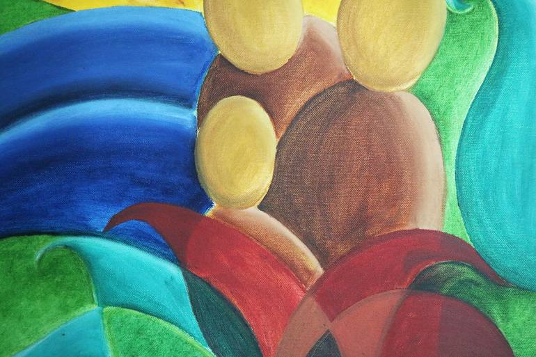 Original Abstract Expressionism Abstract Painting by Praveen Verma