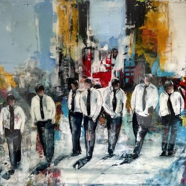 Original Abstract People Paintings by Astrid Echle