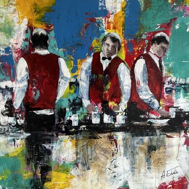 Original Abstract People Paintings by Astrid Echle