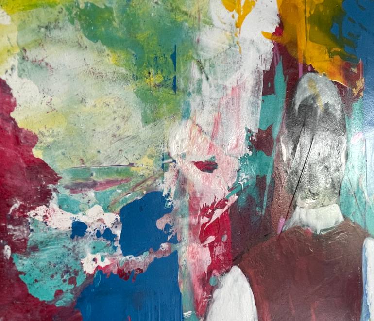 Original Abstract People Painting by Astrid Echle