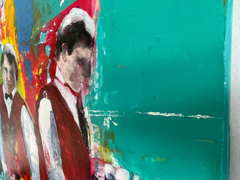 Original Abstract People Painting by Astrid Echle