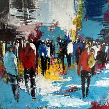 Original Abstract People Paintings by Astrid Echle