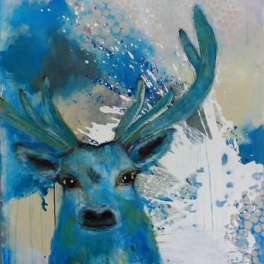 Original Abstract Animal Paintings by Astrid Echle