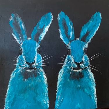 Original Figurative Animal Paintings by Astrid Echle