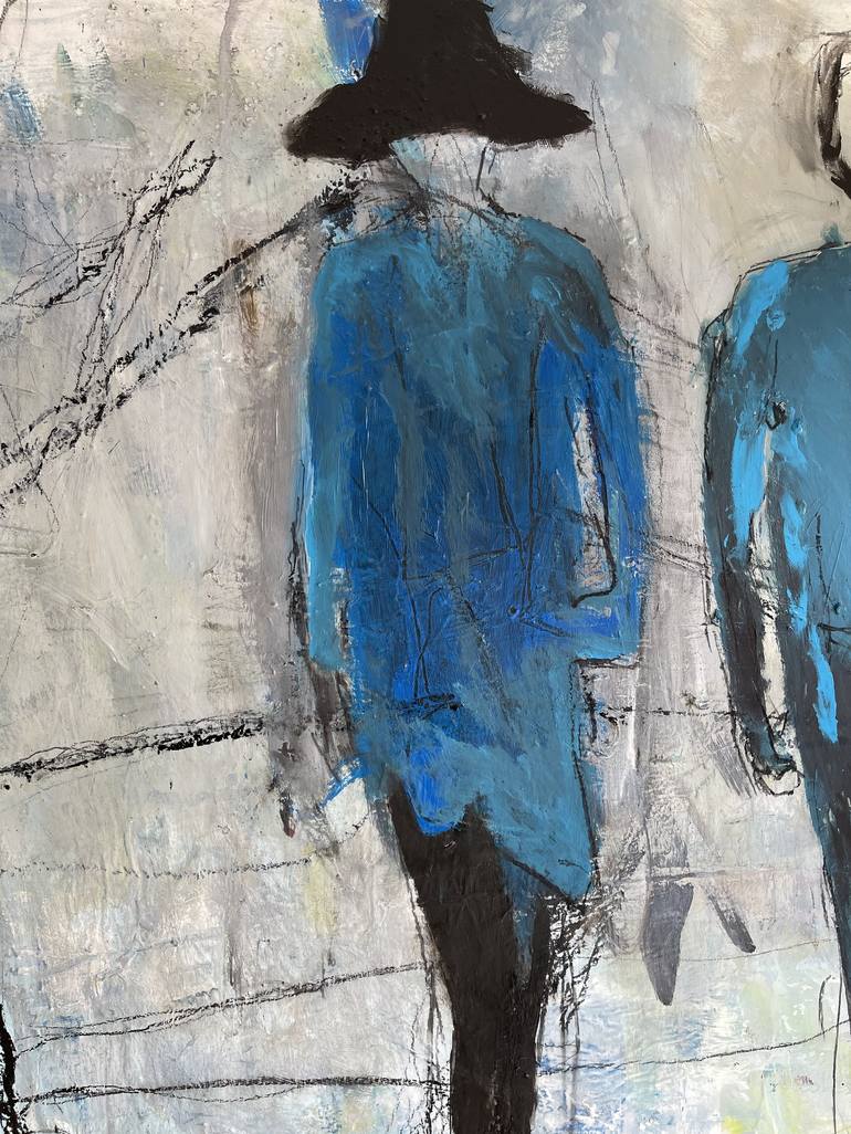 Original Abstract People Painting by Astrid Echle