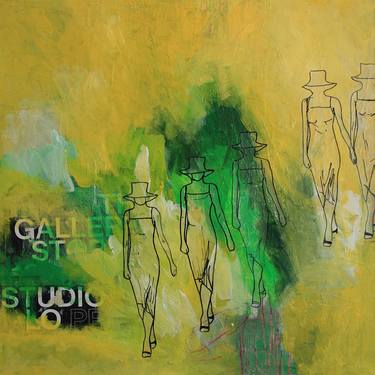 Original Abstract People Collage by Astrid Echle