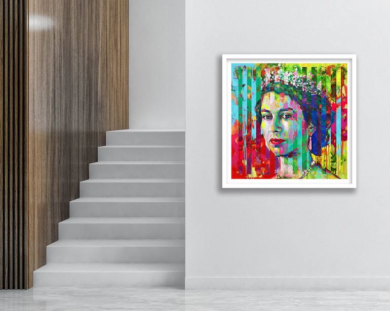 Original Abstract Portrait Digital by Alexandra Andreica