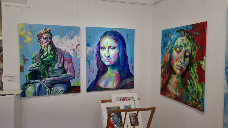 Original Figurative Women Painting by Alexandra Andreica