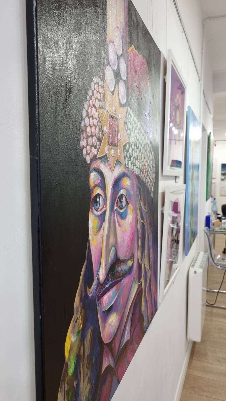Original Figurative Politics Painting by Alexandra Andreica