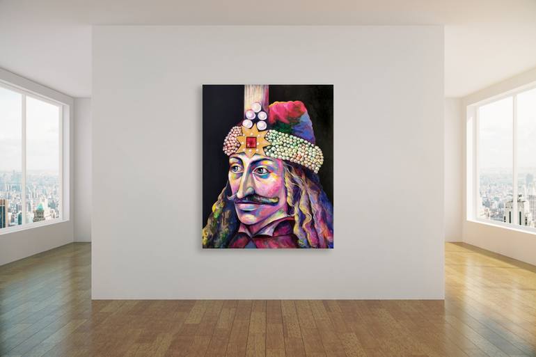 Original Figurative Politics Painting by Alexandra Andreica