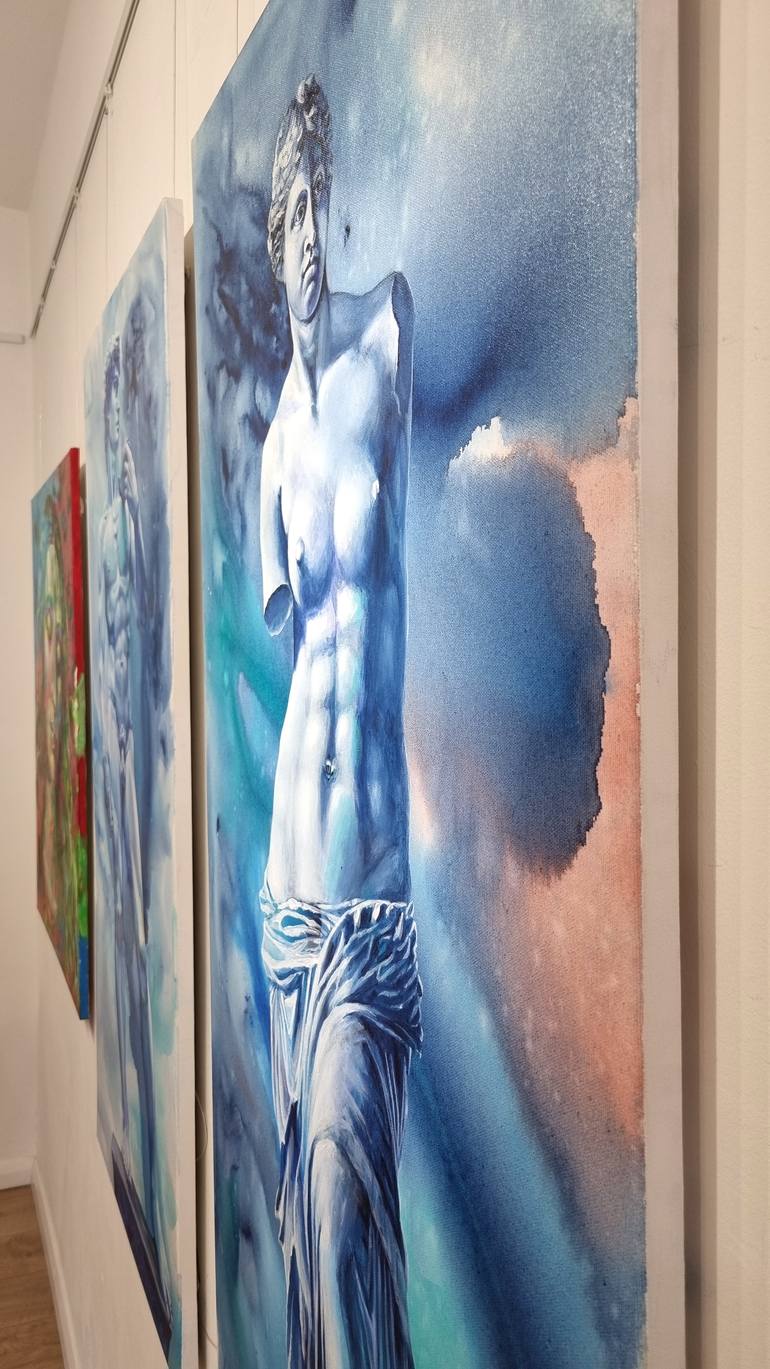 Original Expressionism Classical Mythology Painting by Alexandra Andreica