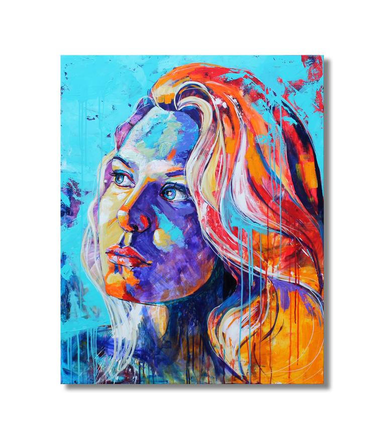 Original Figurative Portrait Painting by Alexandra Andreica