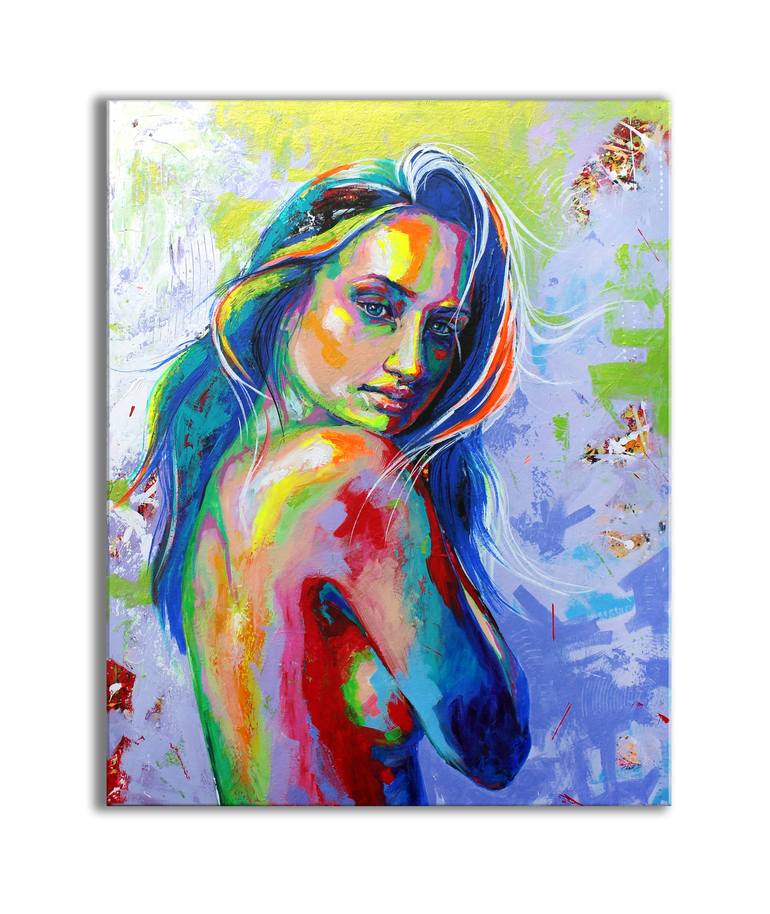 Original Abstract Nude Painting by Alexandra Andreica