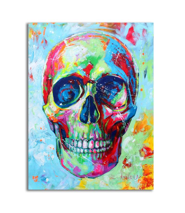 Original Abstract Mortality Painting by Alexandra Andreica