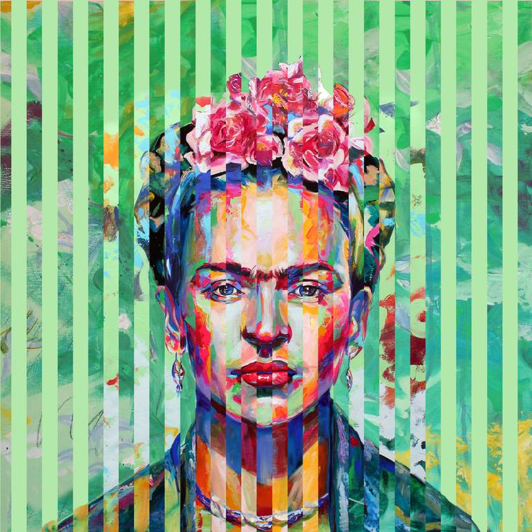 Frida Kahlo top Limited Edition Giclee Print | Portrait Artwork | Women Artists |Contemporary Art