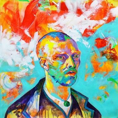 Original Abstract Portrait Paintings by Alexandra Andreica