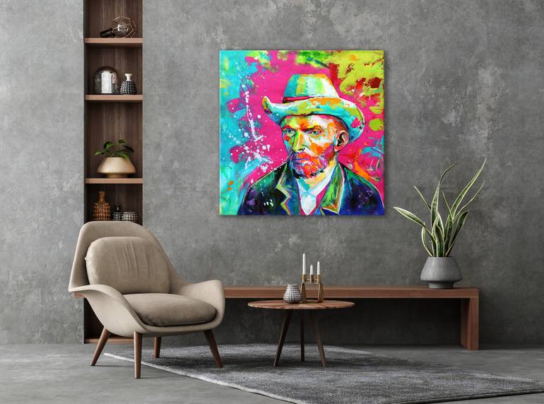 Original Abstract People Painting by Alexandra Andreica