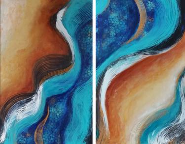 Original Abstract Paintings by Isabelle Castilloux